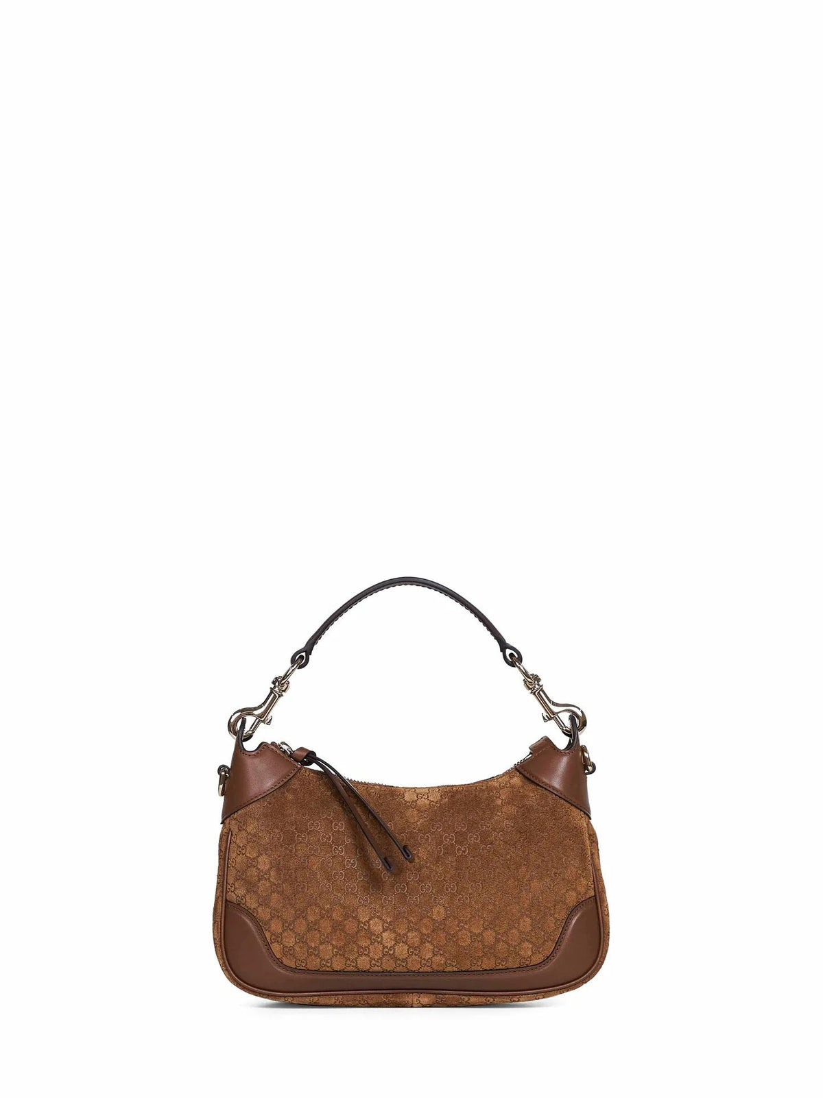 GUCCI Leather Shoulder Bag Brown