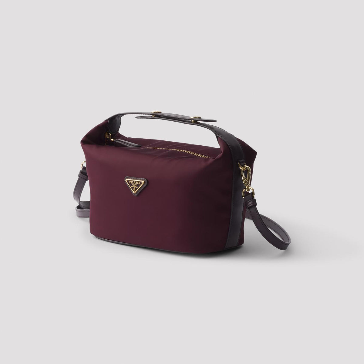 PRADA Leather Shoulder Bag Black