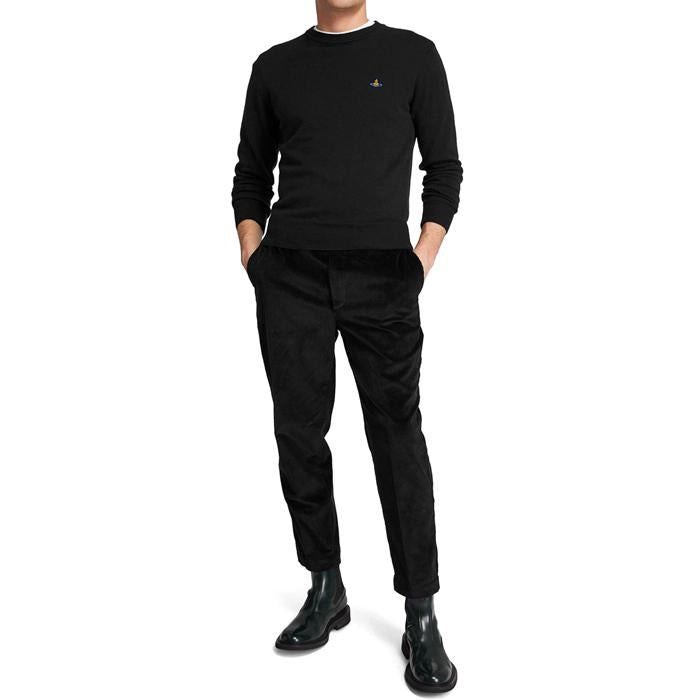 Vivienne Westwood Black Wool Crewneck Sweater Men