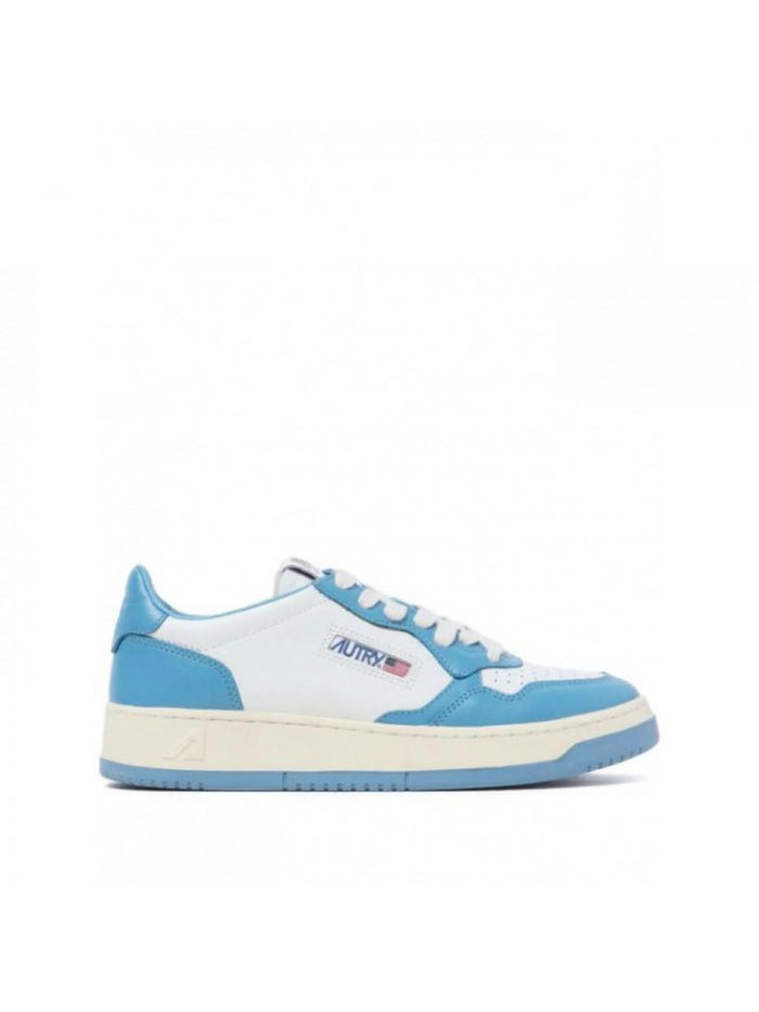 AUTRY Medalist Low Leather Sneakers White/Blue Women’s