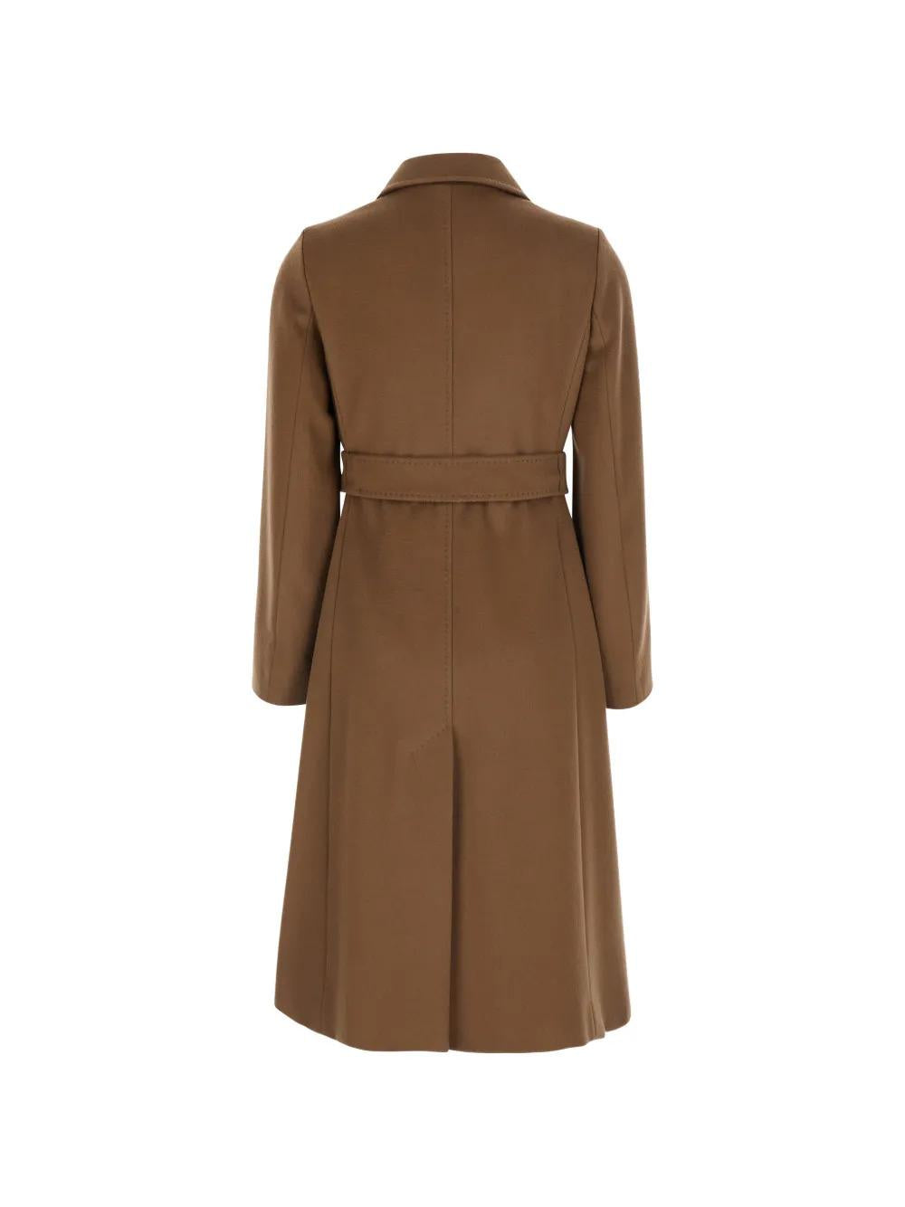 Max Mara Wool Blend Belted Long Coat