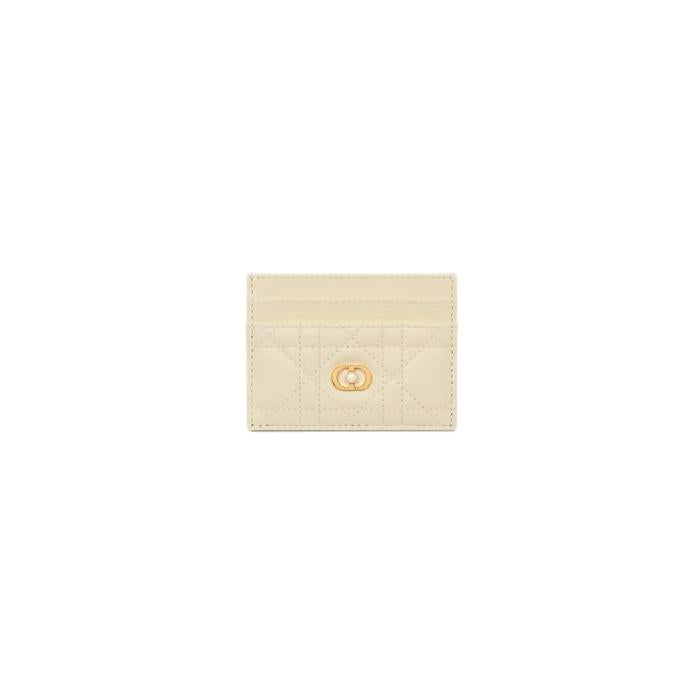 DIOR J’Adior Freesia Leather Card Holder Wallet