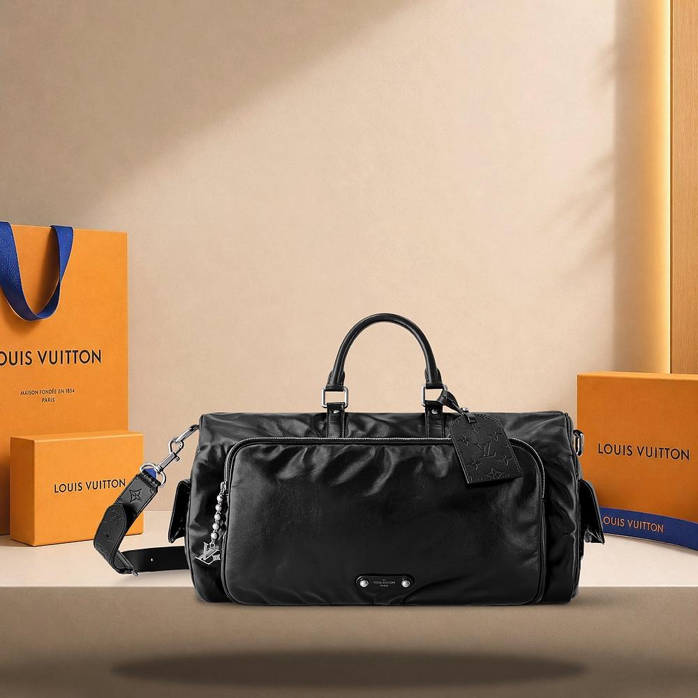 Louis Vuitton Keepall Cargo Bandouliere 50 Calf Leather Tote Bag
