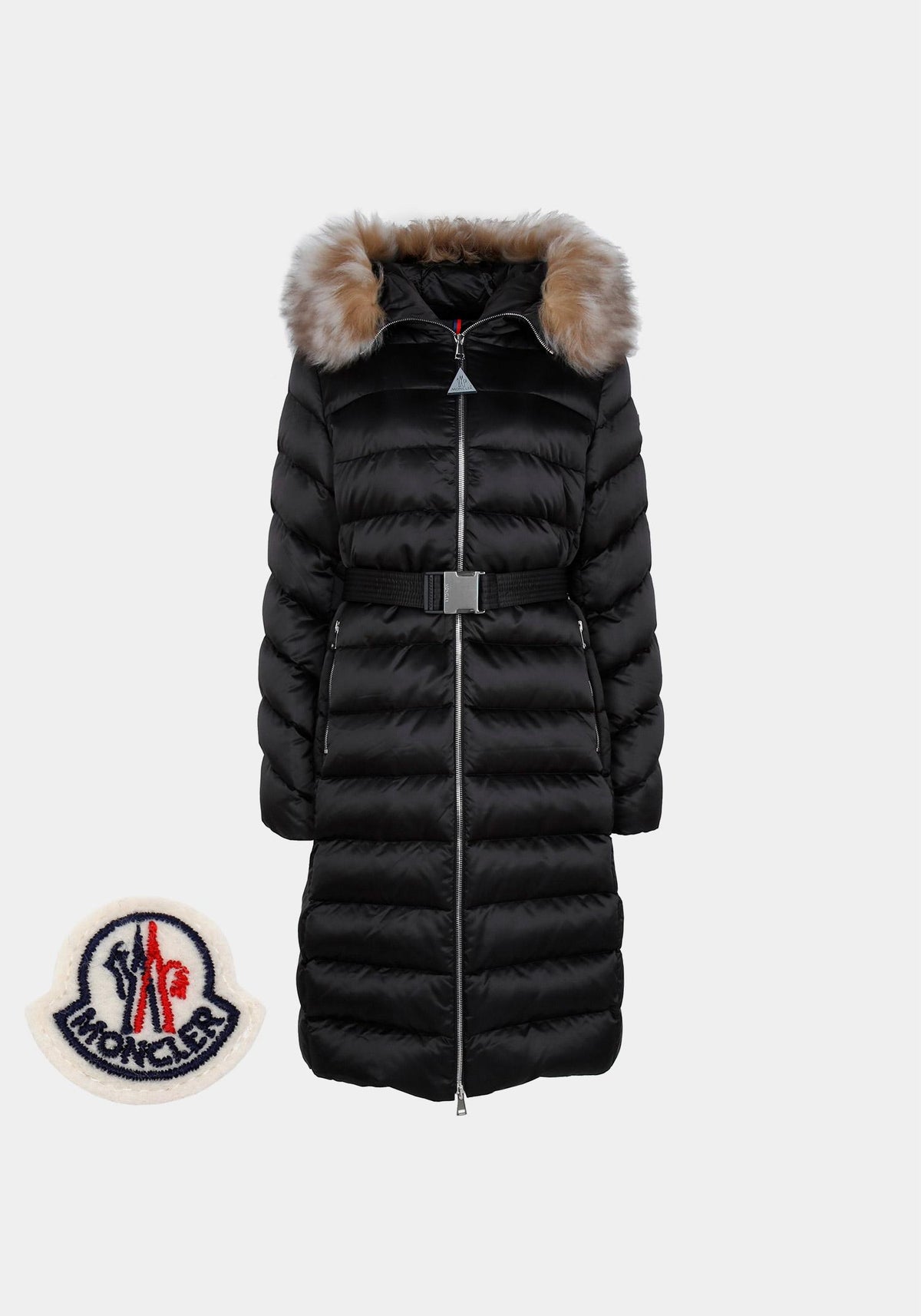 Moncler Black Goose Down Long Jacket 1C00035 59685 99M