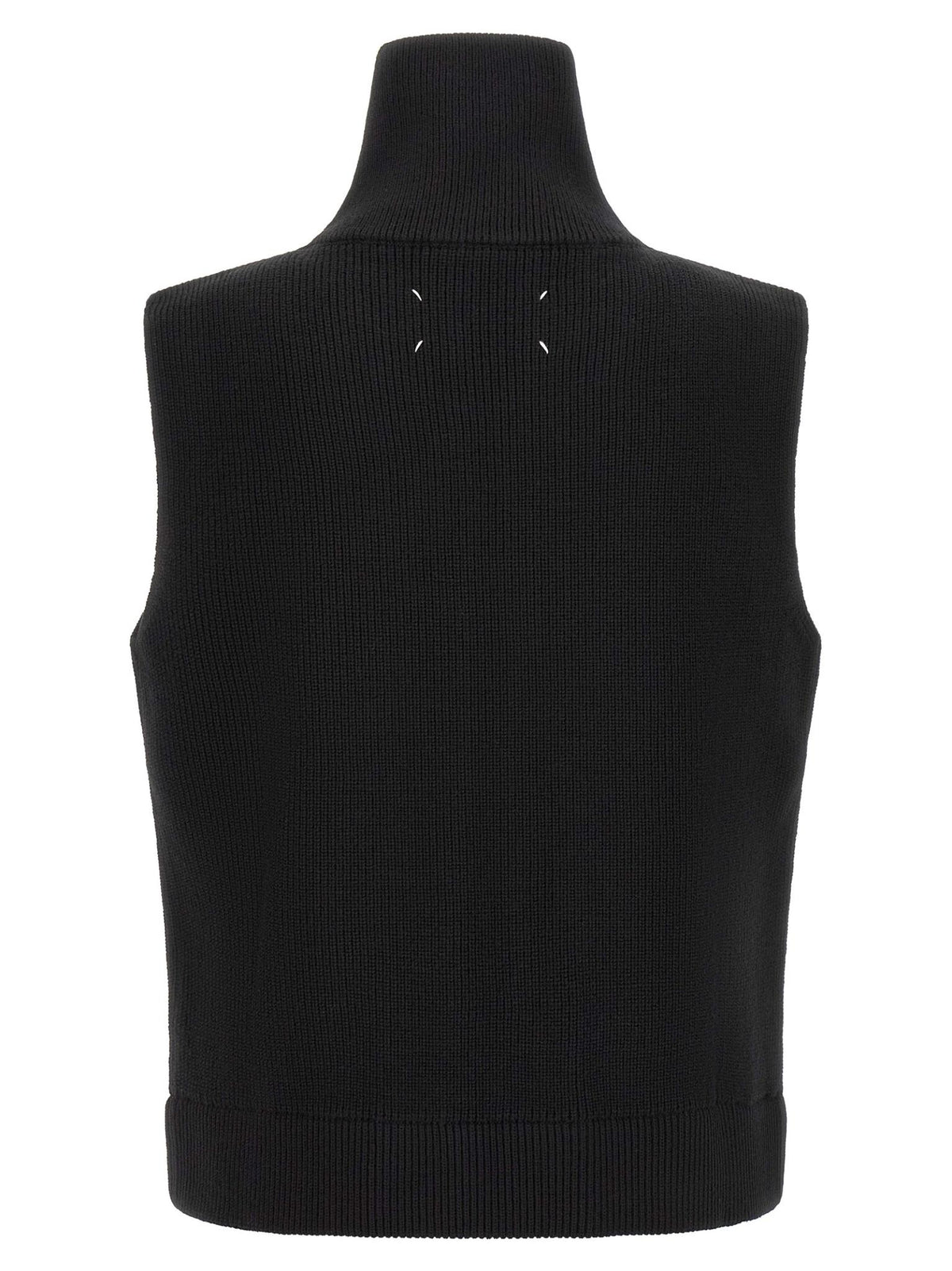 Maison Margiela Black Wool Blend Vest
