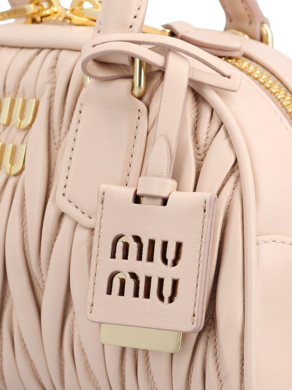 Miu Miu Pink Leather Shoulder Bag