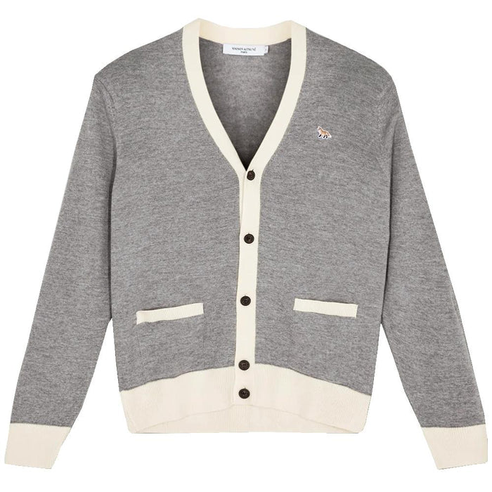 Maison Kitsune Bicolor Baby Fox Cardigan HU00542KT1036 H150