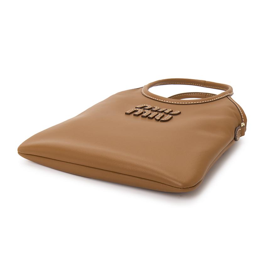 Miu Miu Ivy Leather Tote Bag Black Women’s Tote