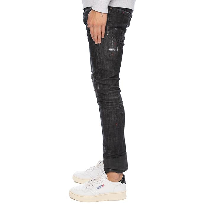 Dsquared2 Men’s Coated Sexy Twist Jeans Denim Pants