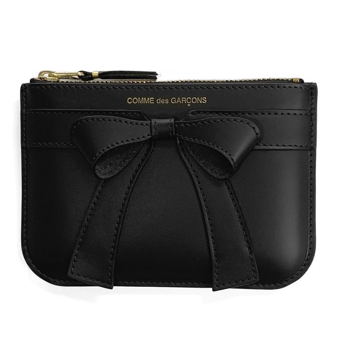 Comme des Garcons Big Bow Zip Card Holder Wallet