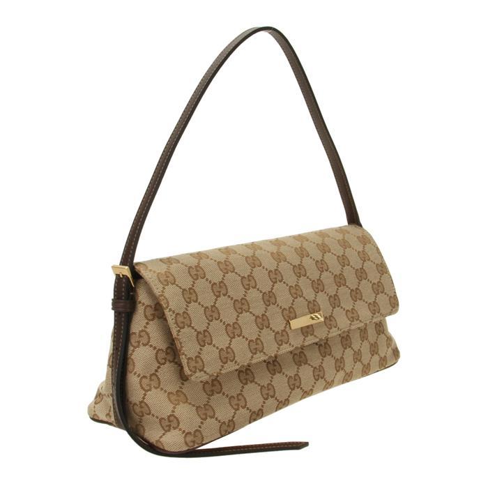 GUCCI Madison Medium Shoulder Bag Beige Leather
