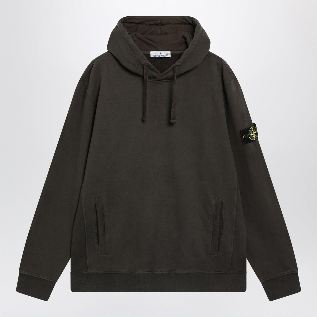 STONE ISLAND Hooded Sweatshirt Men’s Pullover Cotton FW26 Black
