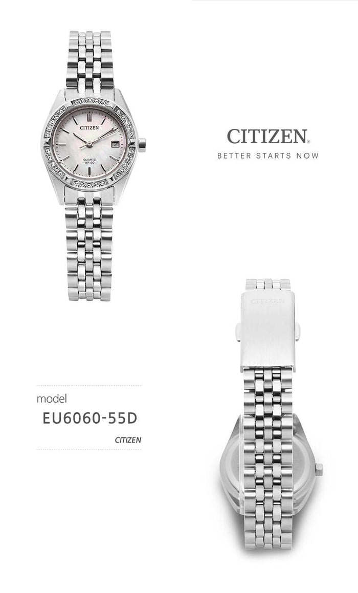 CITIZEN Blue Dial Fabric Band Women’s Watch EU6060 55D