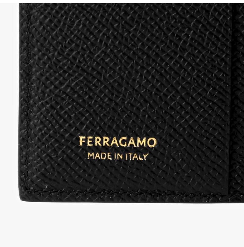 Ferragamo Leather Card Holder for Men 0775661
