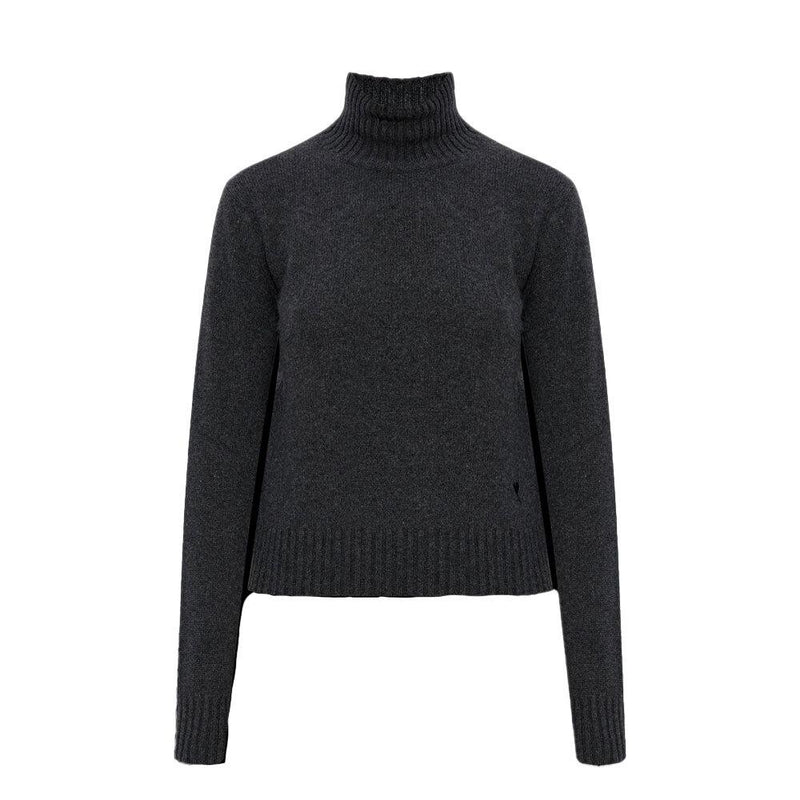 AMI Women’s Wool Turtleneck Knit Sweater FKS833 005 020