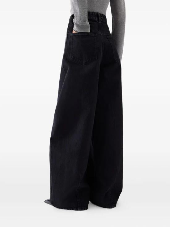 JACQUEMUS Black Denim Jeans Women’s Pants
