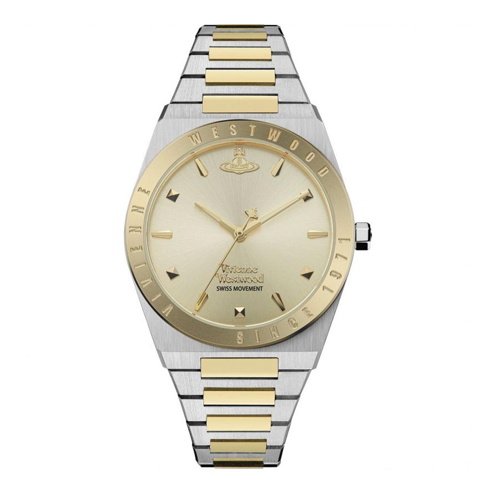Vivienne Westwood Silver Gold-Tone Metal Women’s Watch VV244CPSG