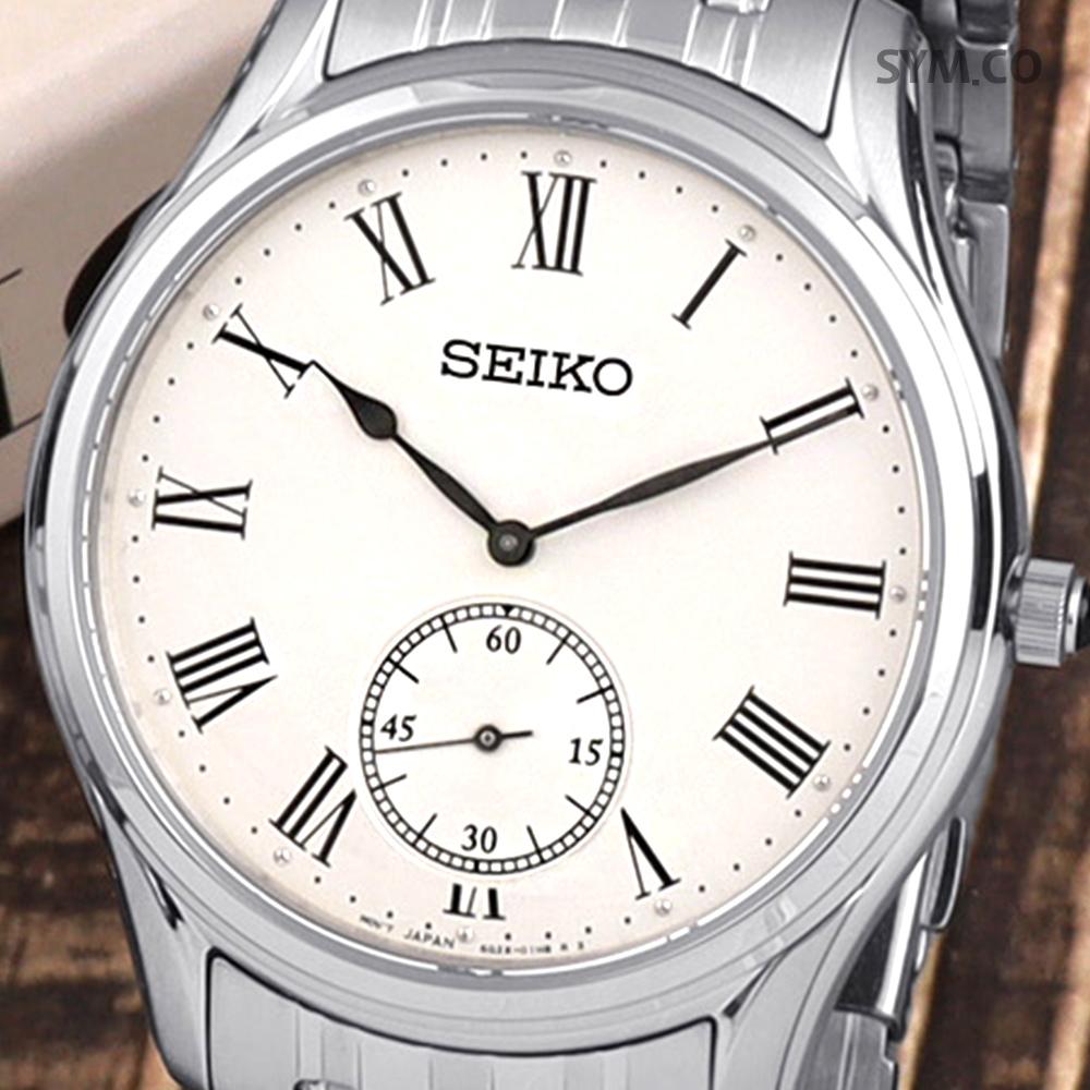 Seiko Sapphire Silver White Analog Classic Men’s Metal Watch SRK047 P1