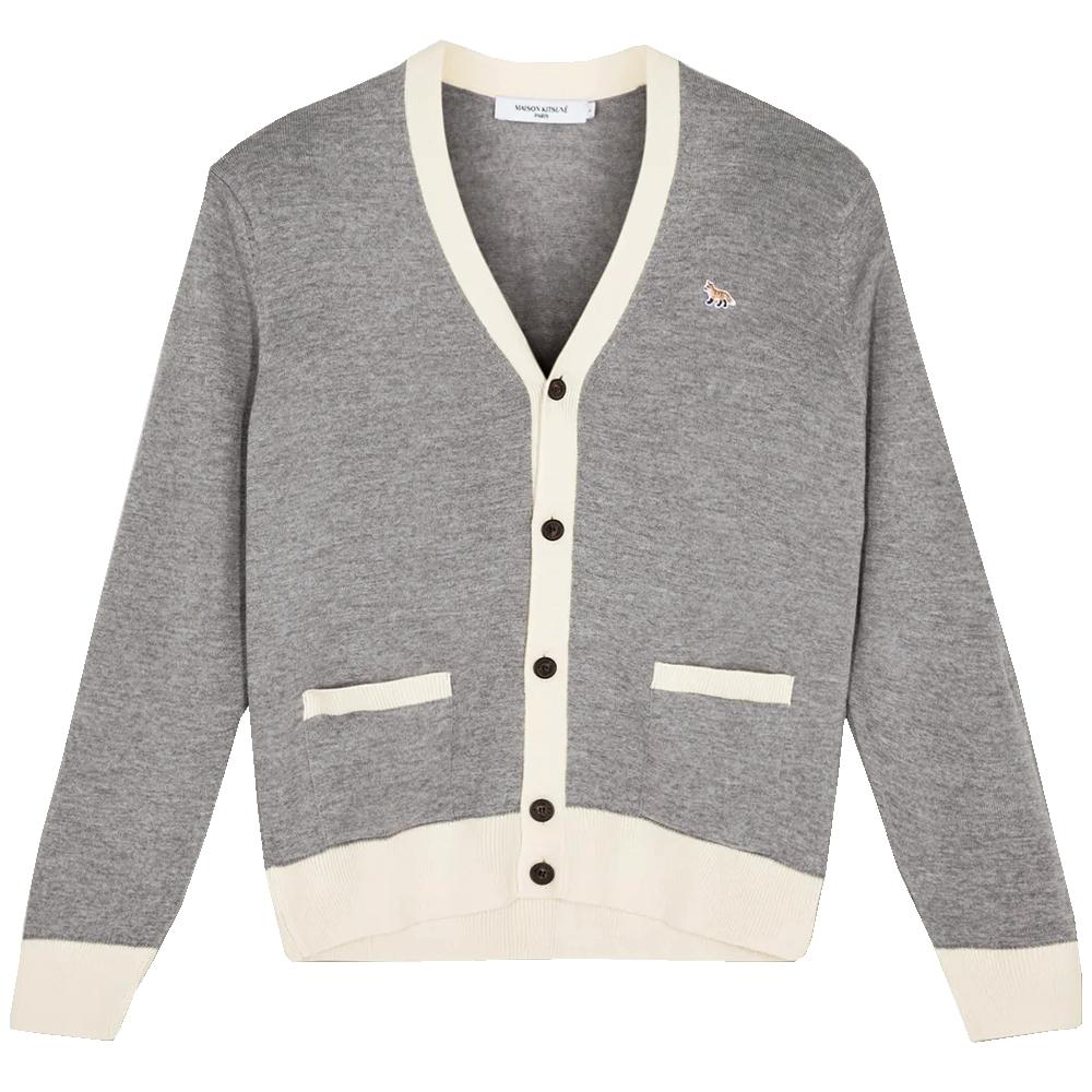 Maison Kitsune Women’s Bicolor Fox Cardigan