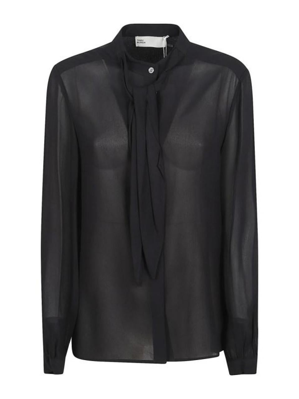 Tory Burch Georgette Bow Blouse 176348 001