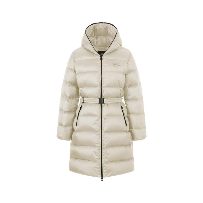 Duvetica Beige Logo Puffer Jacket Women’s Down Coat
