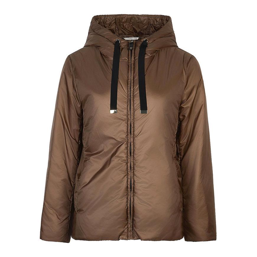 Max Mara Water-Repellent Green Hooded Down Puffer Jacket Women’s