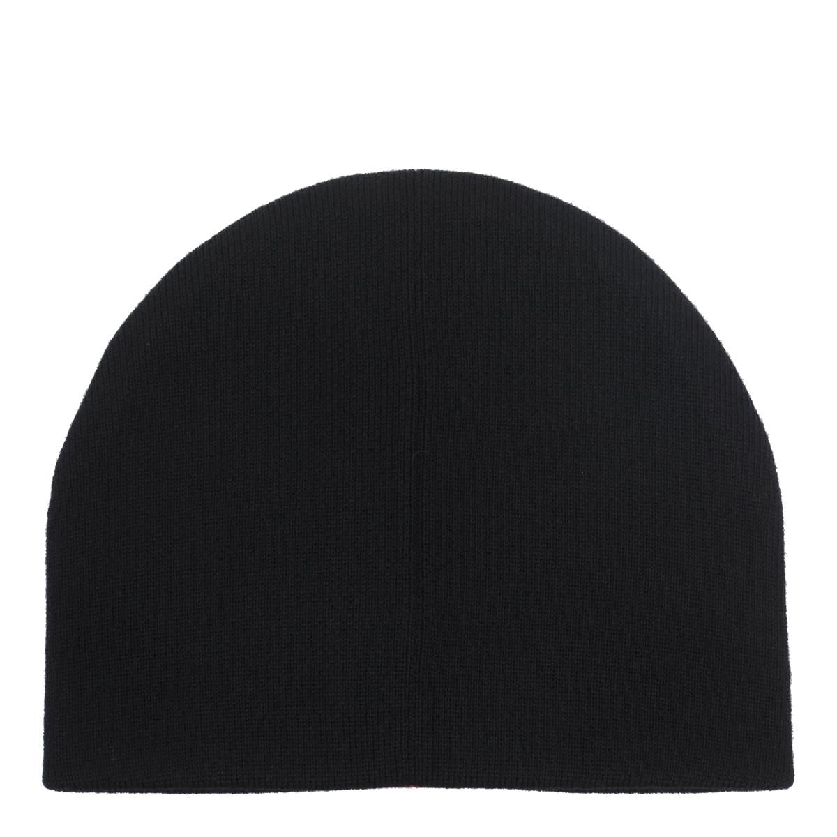 GUCCI Wool Knit Beanie Black Men’s Hat