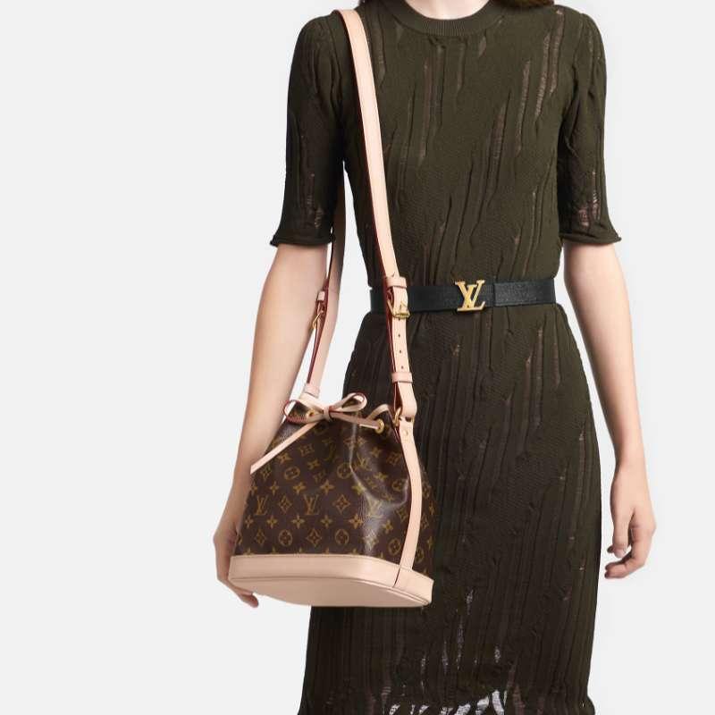 Louis Vuitton Monogram Noe BB Bucket Drawstring Shoulder Bag
