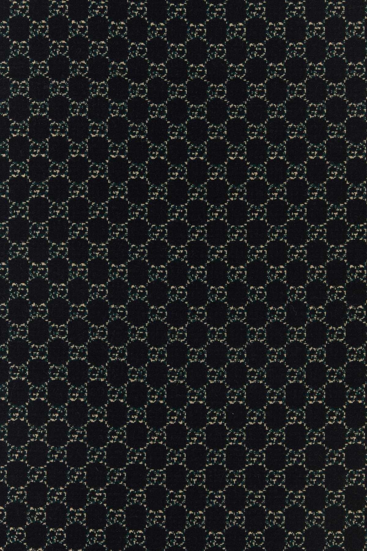 GUCCI Black Wool Scarf Men’s