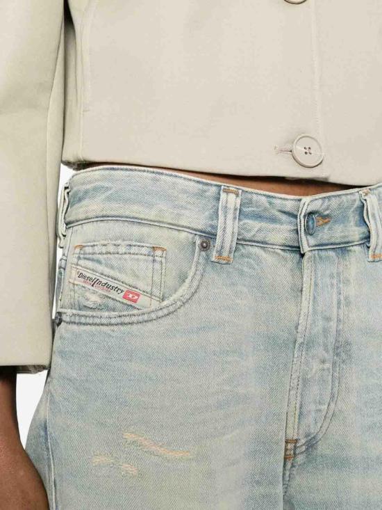 DIESEL 1988 D-Arc Regular Fit Denim Jeans Women’s A07018 09N22 01 LIGHT BLUE DOM
