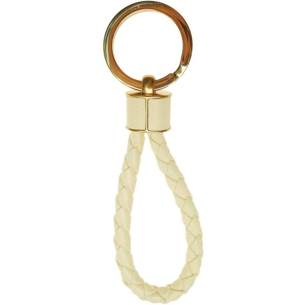 Bottega Veneta Intrecciato Nappa Leather Keyring Yellow Keychain
