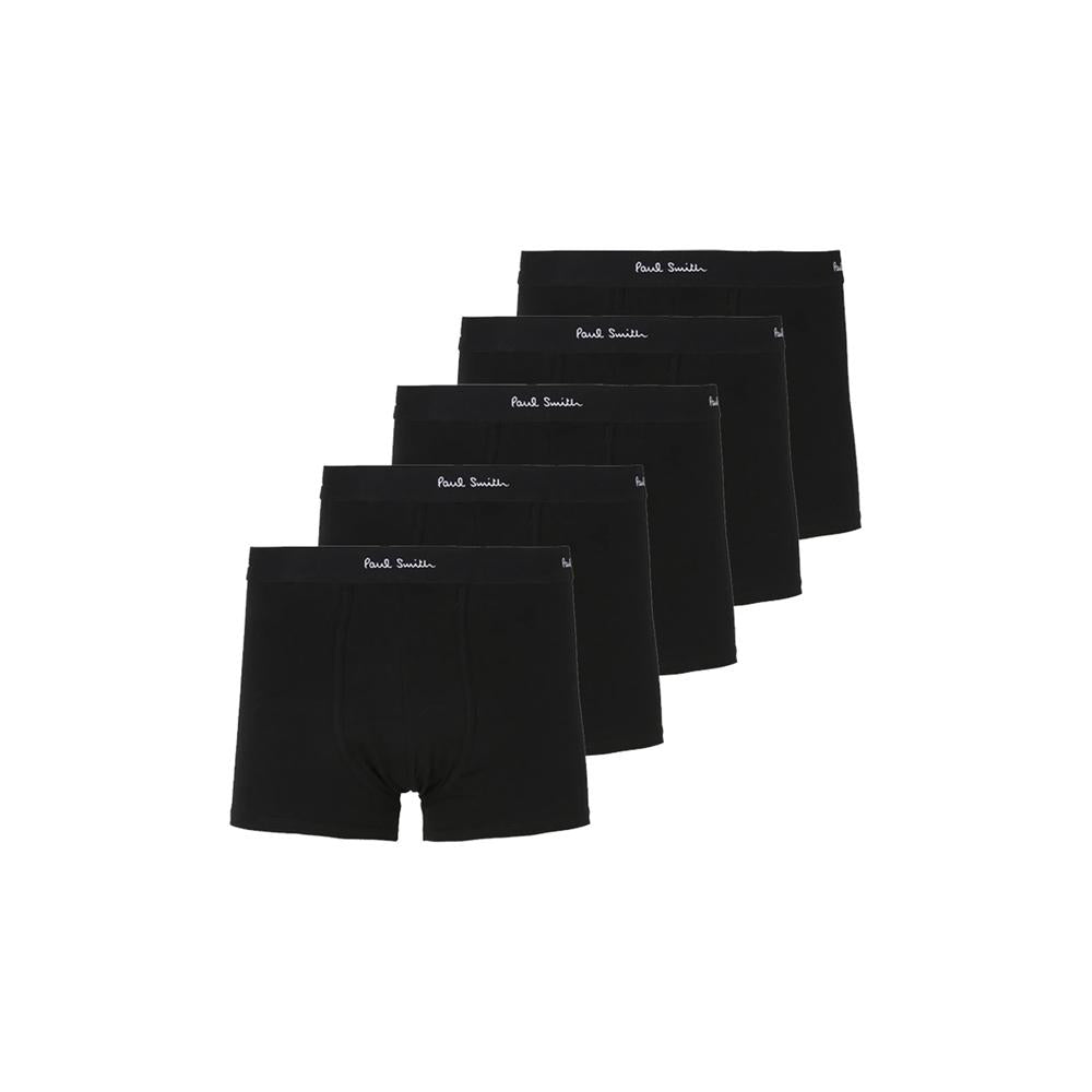 Paul Smith Logo Waistband Trunk Briefs 5-Pack Black Men’s Under M1A 914 MR5PK 79
