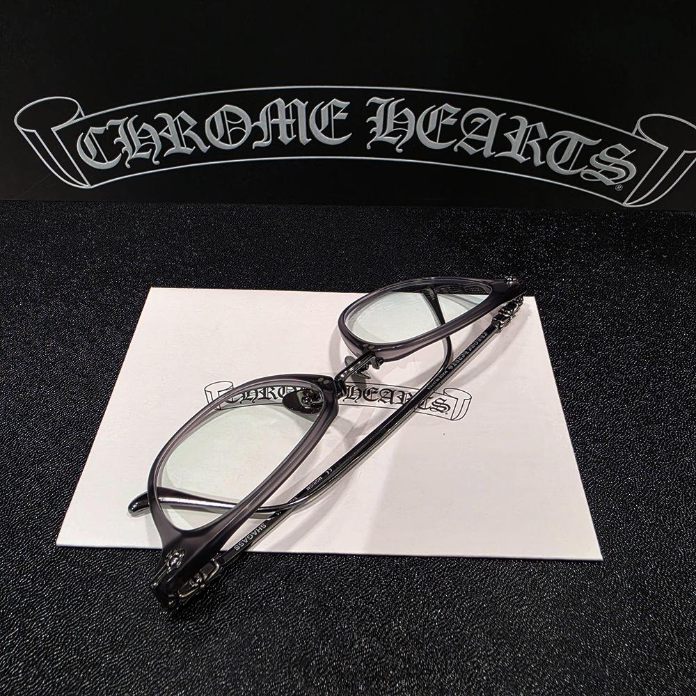 Chrome Hearts Shagas Matte Gray Silver Eyeglasses