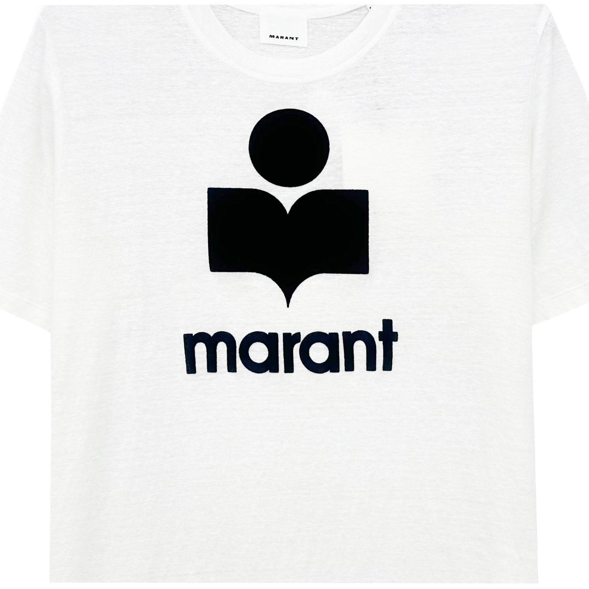 Isabel Marant Linen Logo Short-Sleeve T-Shirt Unisex TS0045