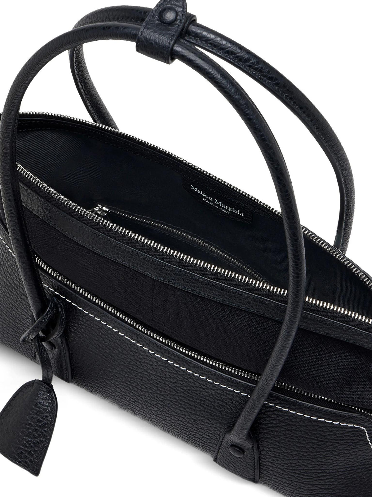 Maison Margiela Black Leather Shoulder Bag