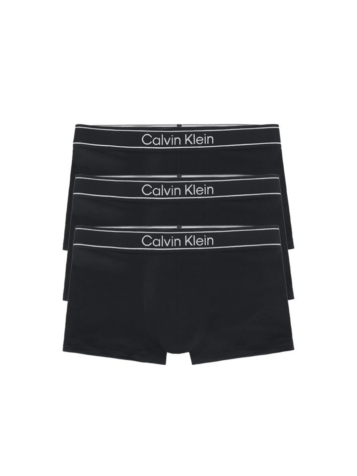 Calvin Klein Men’s Low Rise Viscose Boxer Briefs 3-Pack Underwear NP2829O 001