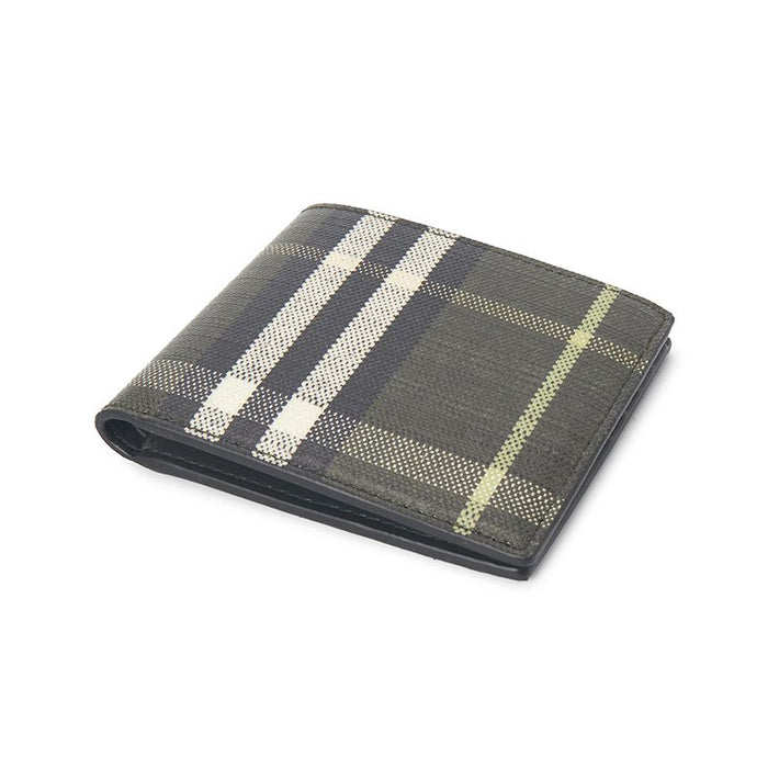 BURBERRY Check Leather Men’s Bifold Wallet 8118838