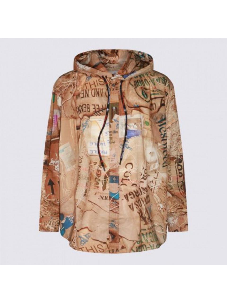 Vivienne Westwood Ribbed Hoodie Shirt Clutch Bag