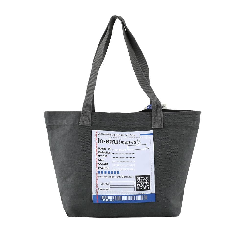 Maison Mihara Yasuhiro Dark Gray Big Name Mini Tote Bag