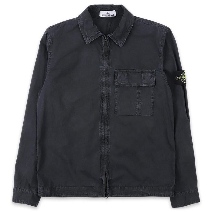 STONE ISLAND Brushed Cotton Overshirt Jacket Navy Men L1S15 1200008 S00WN V0120