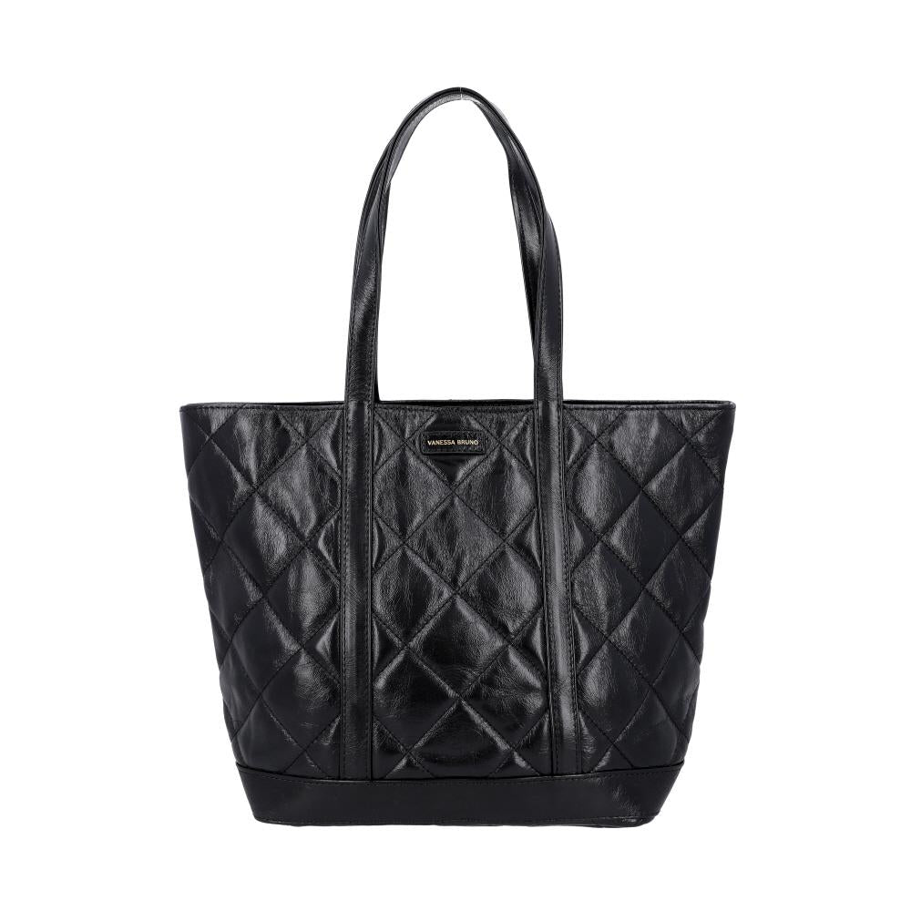 Vanessa Bruno Quilted Leather Zip Medium Women’s Tote Bag 2EVD84 V40378 999