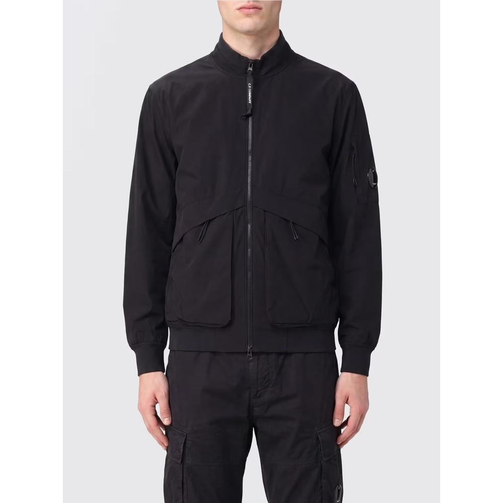 CP Company Lens Patch Bomber Jacket Men Black