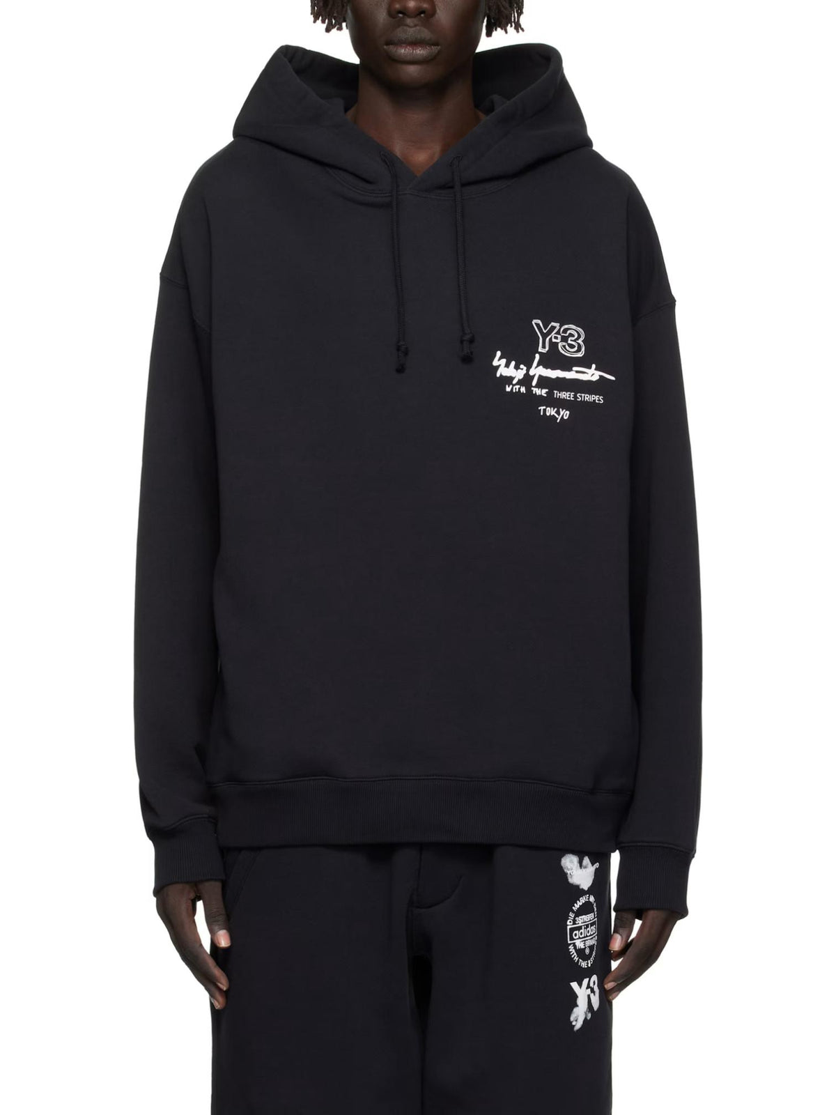 Y-3 Black Merch Hoodie Unisex Pullover
