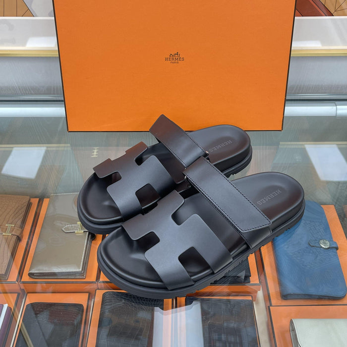 HERMES Chypre Women’s Sandal Slides Black