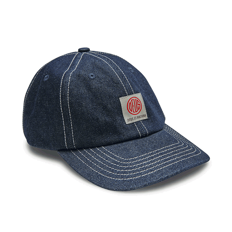 Deus Ex Machina Ortiz Denim Baseball Cap DMF247721 DRI