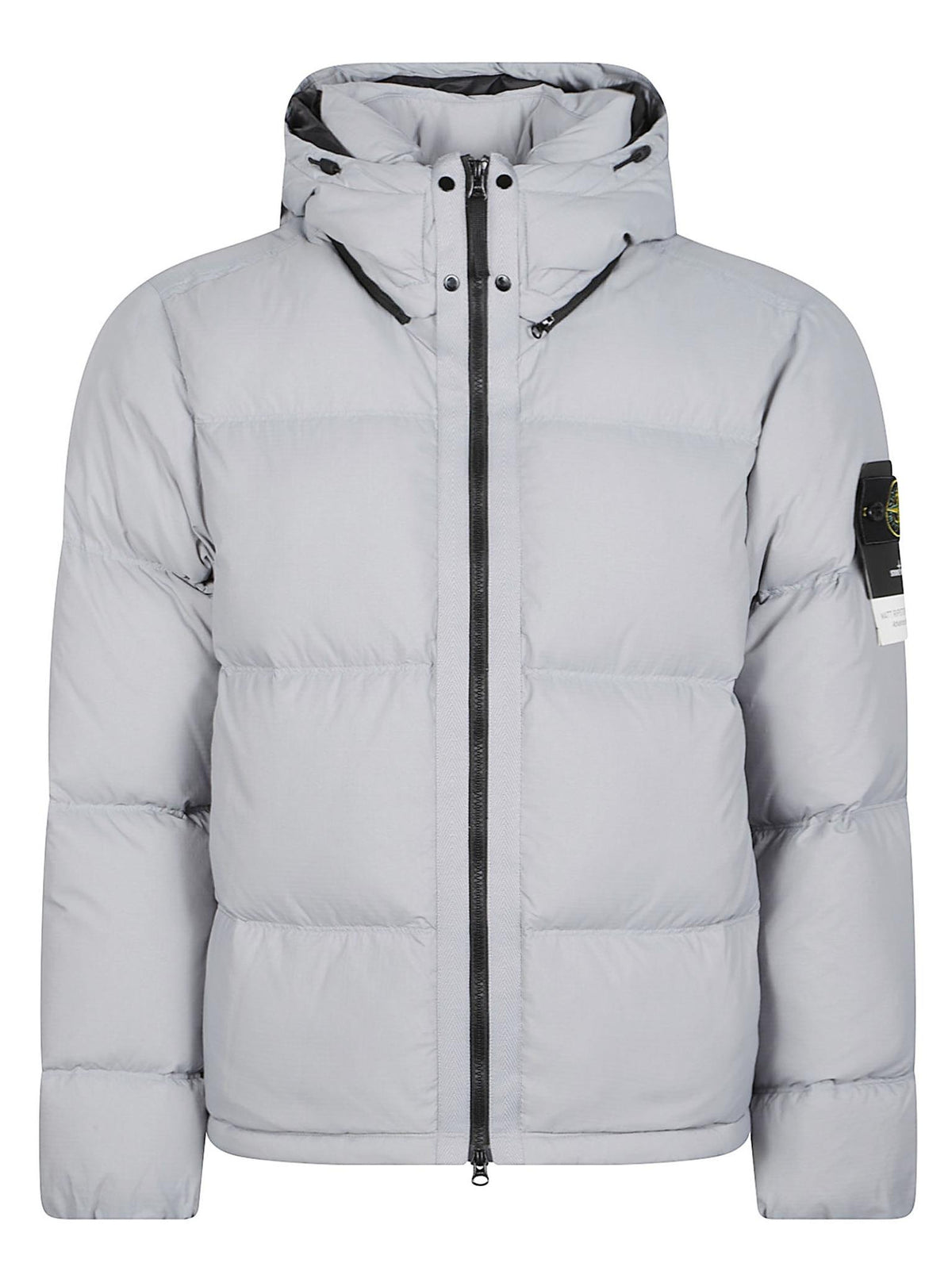 STONE ISLAND Black Down Puffer Jacket Men