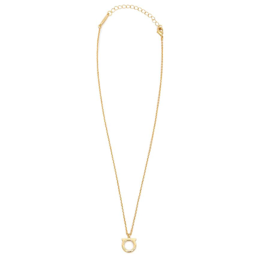 Ferragamo Gancini Pendant Necklace for Women 76 0133 001 0696658