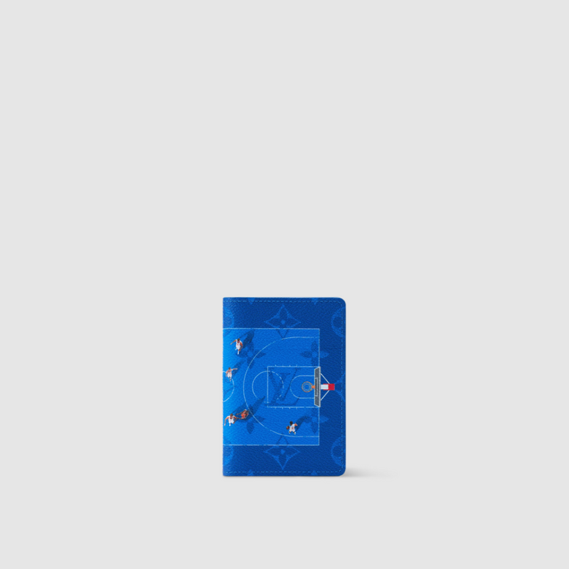 Louis Vuitton Basketball Blue Pocket Organizer Card Holder Wallet M26798
