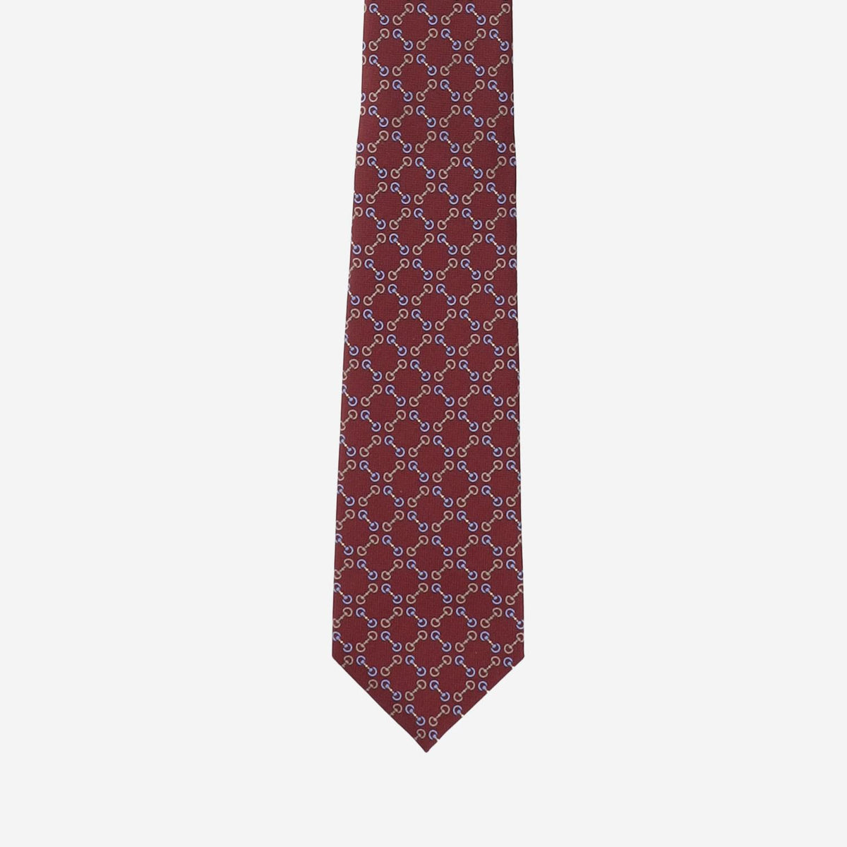 GUCCI Silk Blue Pattern Tie for Men