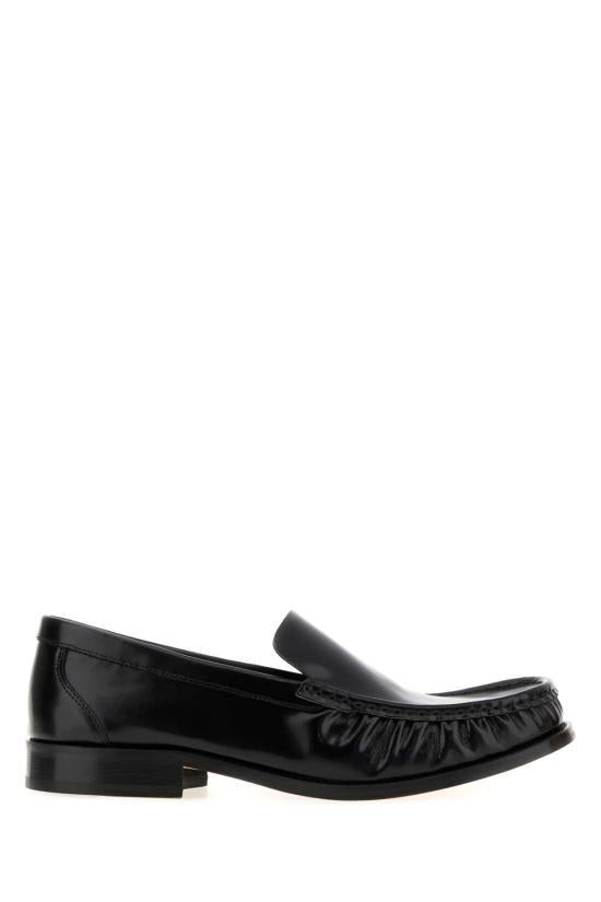 A.P.C. Black Leather Loafers